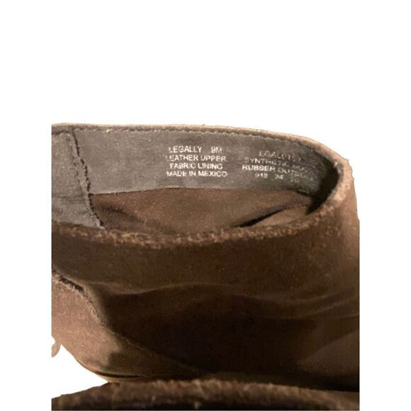 Steve Madden Legally Brown Suede Booties - Picture 5 of 8